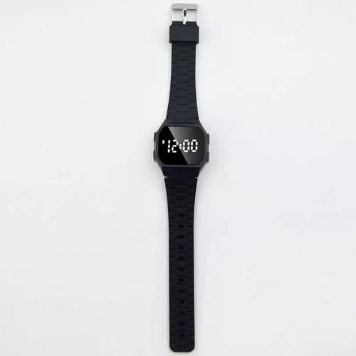 Unisex  Face Touch Screen LED Watch - Black