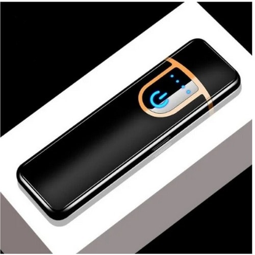 Slim Usb Cigarette Lighter - Black