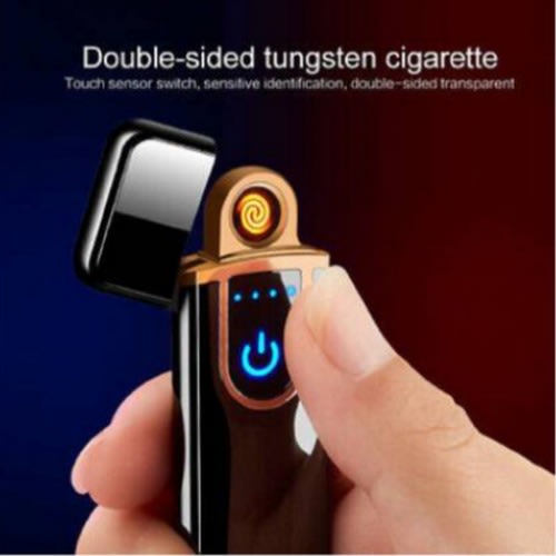 Slim Usb Cigarette Lighter - Black