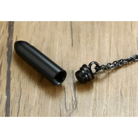 Bullet Stainless Steel Cross Pendant - 2pcs