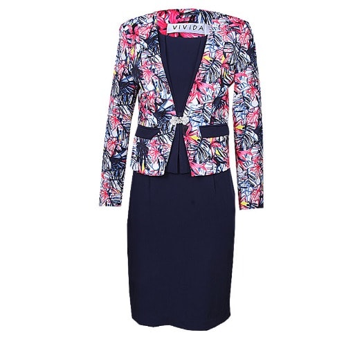 Fashionable Ladies Gown Dress Suit LGJ-4276-Multicolored