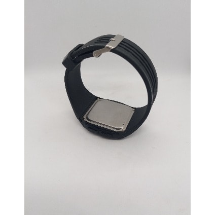 Transparent Mirror Dial Digital Led Watch - Black
