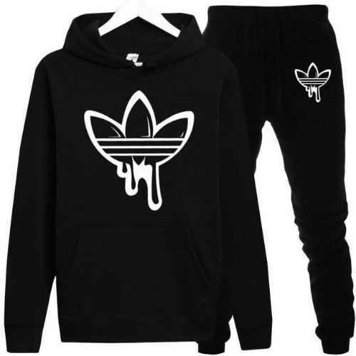 Drip Print Up And Down - Black