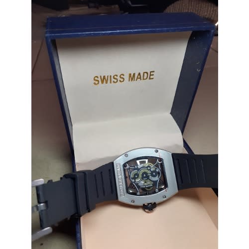 Men's Rubber Wristwatch - Black