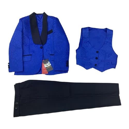 Boys Tuxedo Suit - Royal Blue