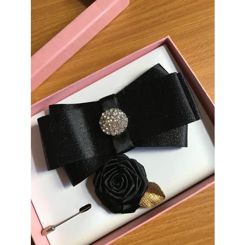2-in-1  Bow Tie - Black
