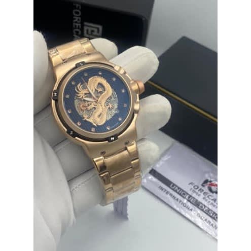Men's Inner Design Wristwatch- Gold