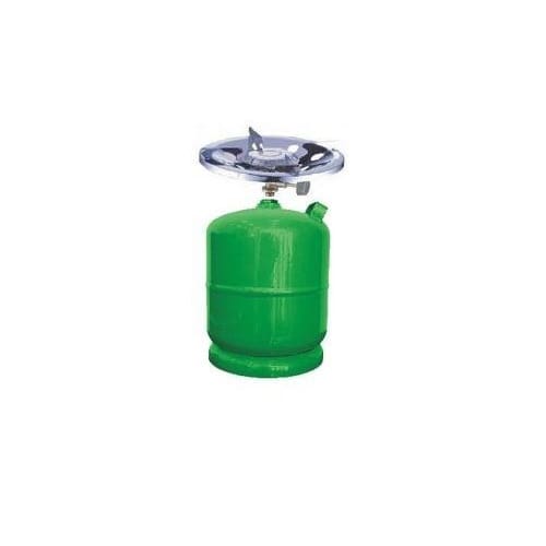 Gas Cylinder With Stainless Burner - Green - 5kg