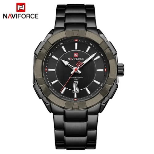 Exodus Men's Stainless Steel Black Wrist Watch
