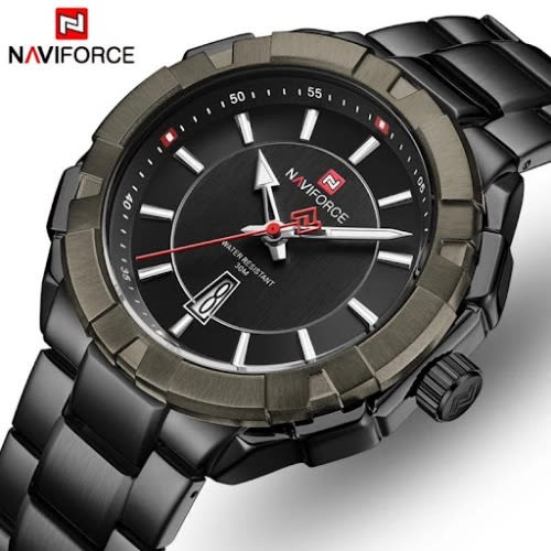 Exodus Men's Stainless Steel Black Wrist Watch