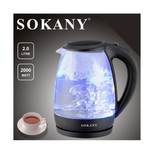Electric Kettle - Transparent Jug - 2L