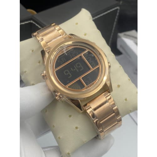 Men's Digital Wristwatch-Rose Gold