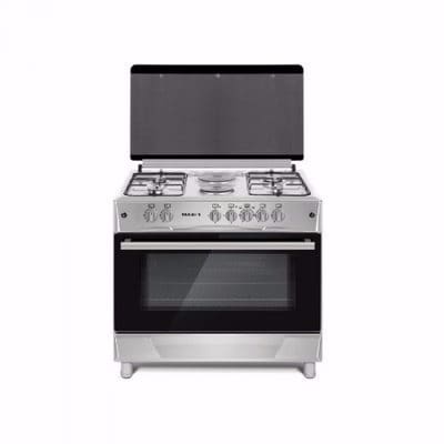 60 x 90 Cooker - 4 Gas Burners & 2 Hot Plates - Inox