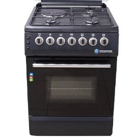 3 Gas + 1 Electric Burner + High Grade Steel Top Standing Cooker - 60 X 60cm