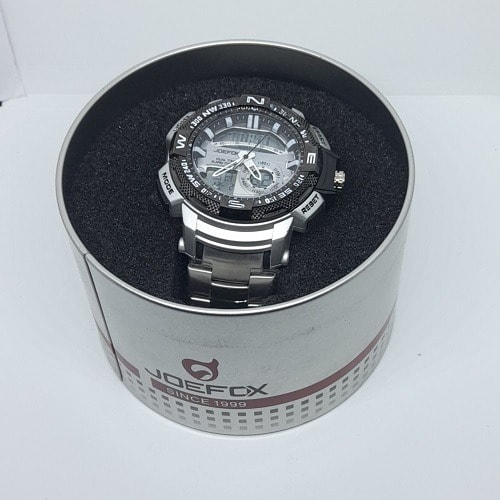 Stainless Steel Digital Watch - Silver