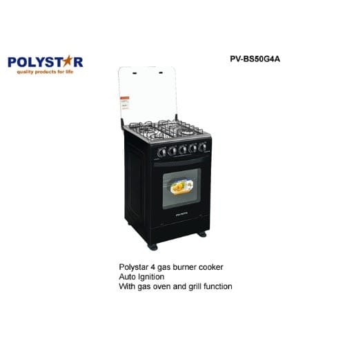 4 Burner Free Standing Gas Cooker Pv-bs50g4a - 50 BY 50