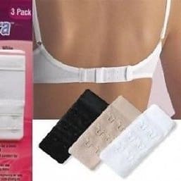 3 x Elasticated Bra Extenders - Save-A-Bra 2 Hook