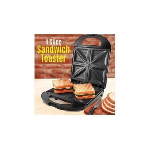 Avinas 4 Portion Non-stick Electric Toaster And Sandwich Maker