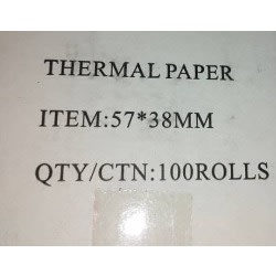 Pos Paper -100 Rolls - 57 X 38mm