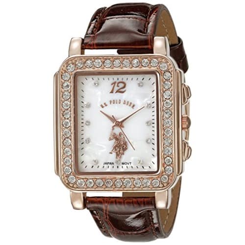 Women's Analog Display Japanese Quartz Brown Watch