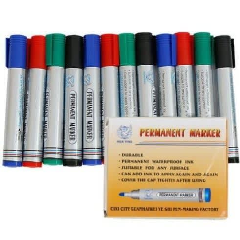 Permanent Marker Set Of 12