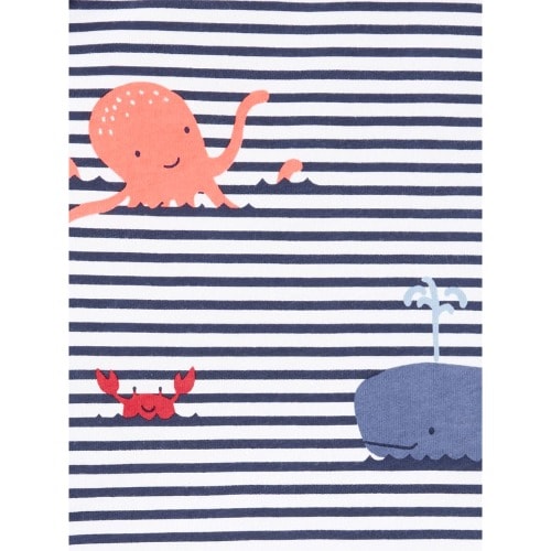 Child Of Mine Baby Boys Sleeveless Top & Shorts 2pcs Set - Blue/white