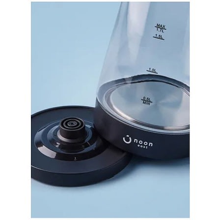 Electric Kettle Glass - 1.7L - 2200W - Black/clear