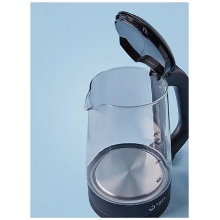Electric Kettle Glass - 1.7L - 2200W - Black/clear