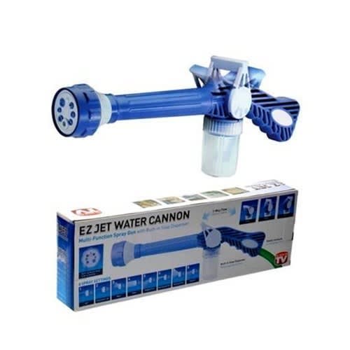 Ez Jet Water Cannon Multi-function Spray Gun 8 Nozzles For Gardens And Car Wash