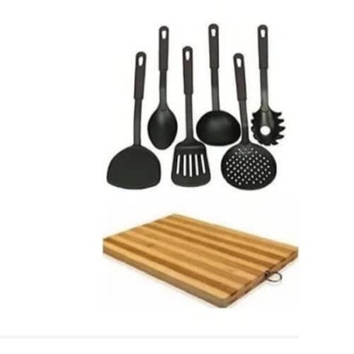 Non-stick Spoon And Wooden Chopping Board