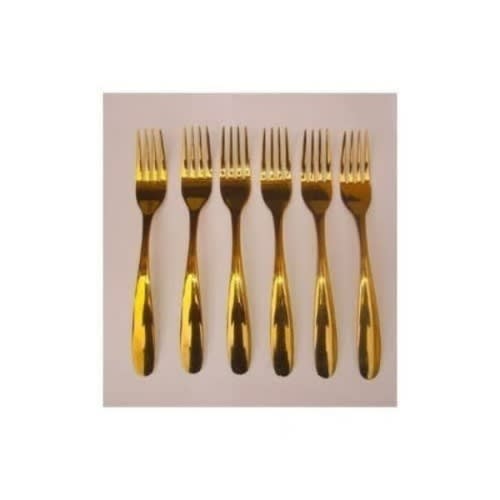 Gold Plated Fork-6 Pieces