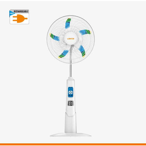 Rechargeable Standing Fan With Free Torch Light -18" -Ctl-cf034-18
