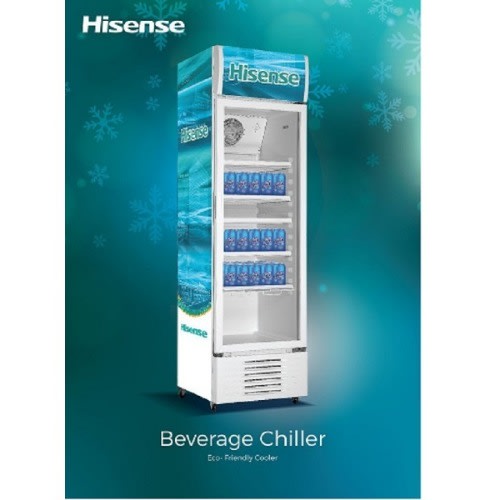 Single Door Beverage Display Cooler & Refrigerator Fl37fc - 282L