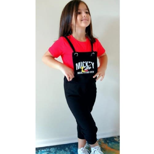 2 In 1 Micky Mouse Pinafore Girls Set