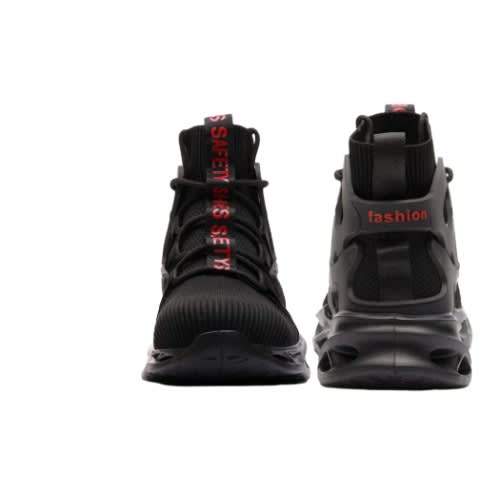 Work Safety Steel Toe Boot - Black