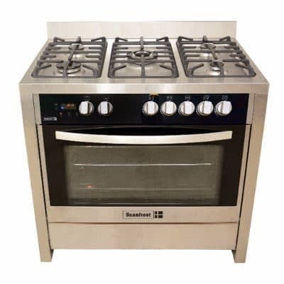 5 Gas Burners Cooker - Sfc9502ss - Silver - 90x55cm