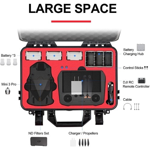 Startrc Mini 3 Pro Case Waterproof Hard Carrying Case For Dji Mini 3 Pro Accessories