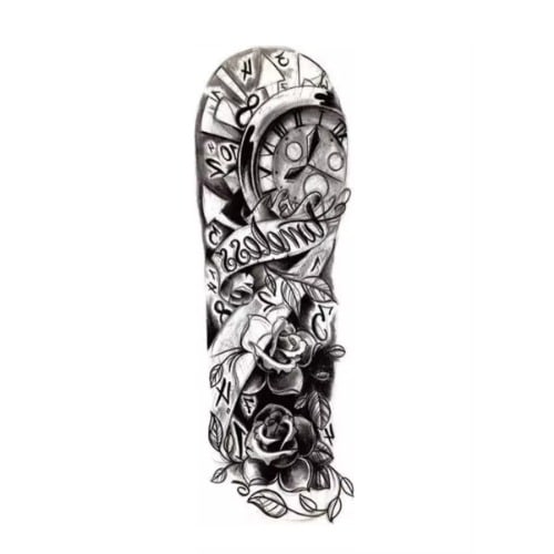 Timeless Full Leg Arm Temporary Tattoo Body Art Sticker