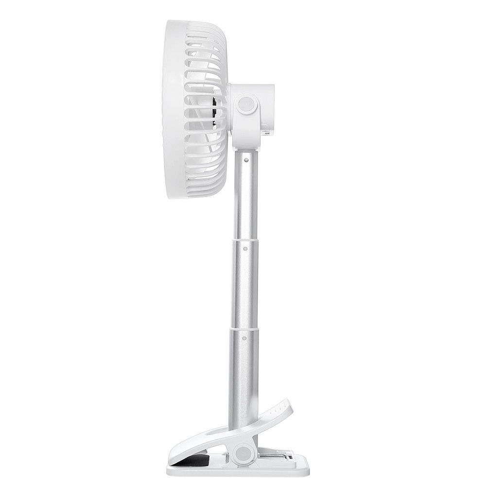 USB Portable Clip Rechargeable Desk Cordless Telescopic Fan