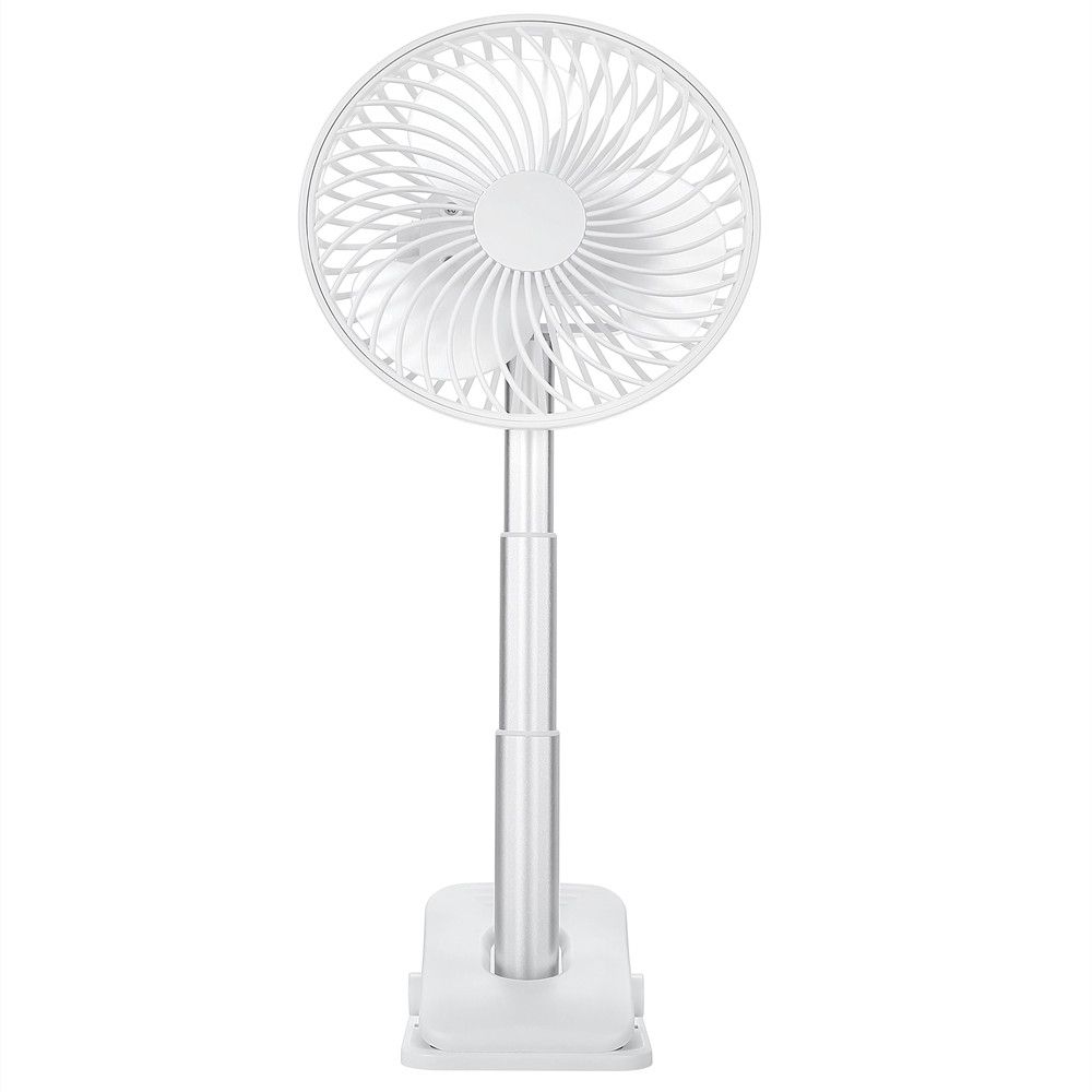 USB Portable Clip Rechargeable Desk Cordless Telescopic Fan