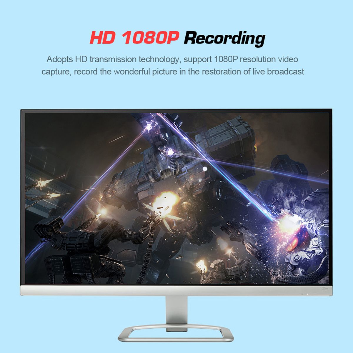 USB2.0 Audio Video Capture Card 1080P For Live Streaming