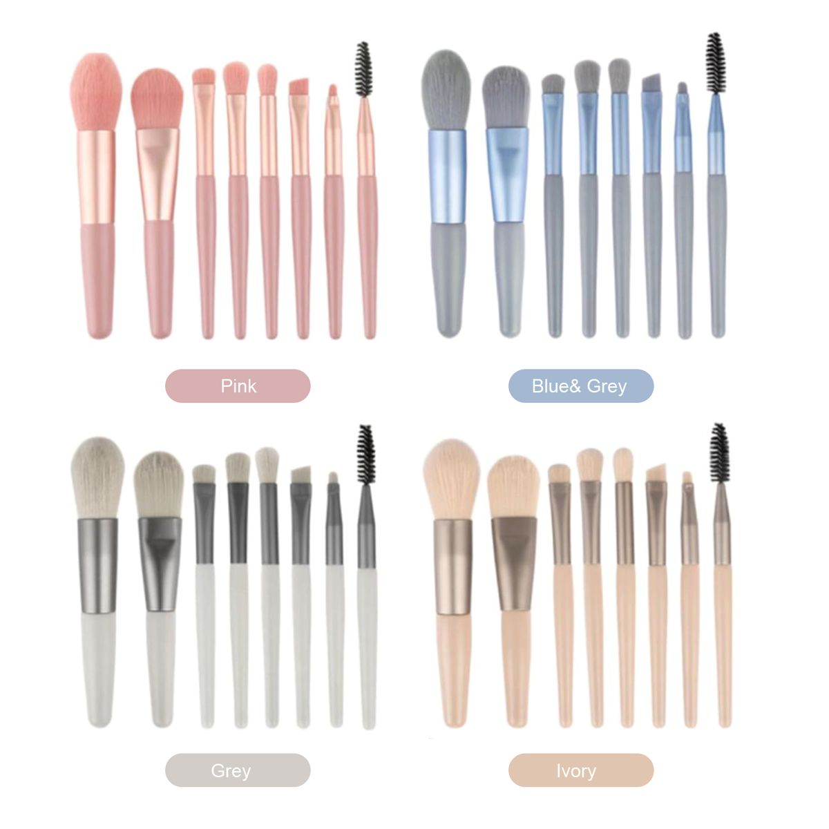8PCS Makeup Cosmetic Brushes Kit Set Blush Brush /