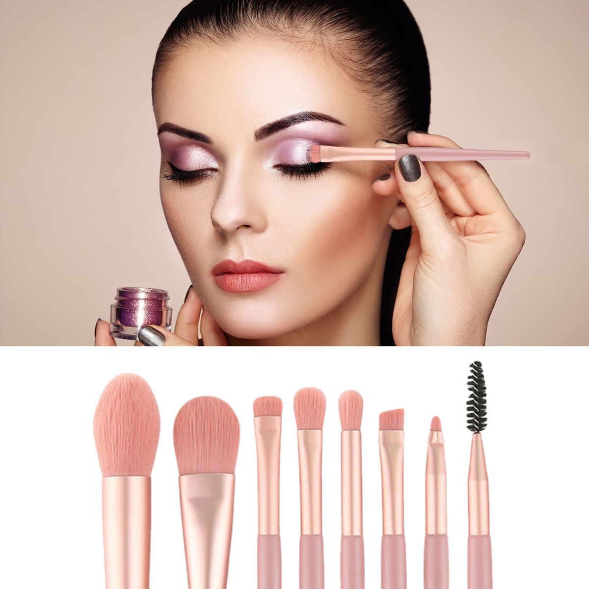 8PCS Makeup Cosmetic Brushes Kit Set Blush Brush /