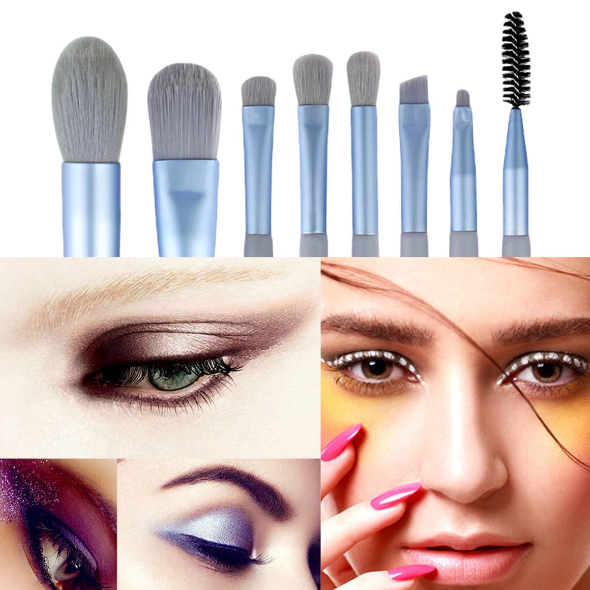 8PCS Makeup Cosmetic Brushes Kit Set Blush Brush /