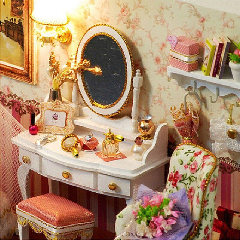 CuteRoom T-001 Love You Forever DIY Dollhouse Kit Miniature Model With Light Cover