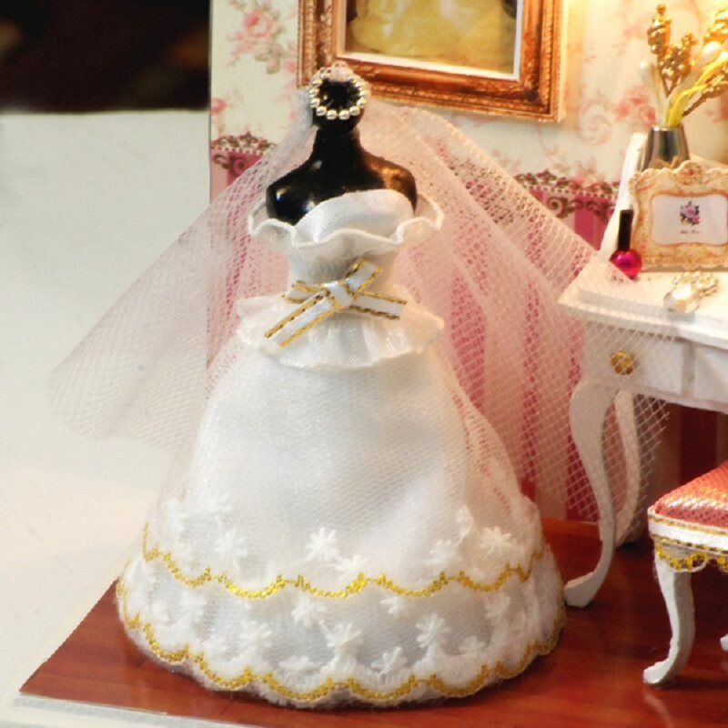 CuteRoom T-001 Love You Forever DIY Dollhouse Kit Miniature Model With Light Cover
