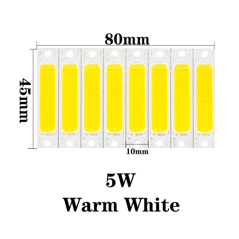 8pcs 5W COB LED Light Bulb COB Bar For FlashLight Wall Lamps Lights DIY