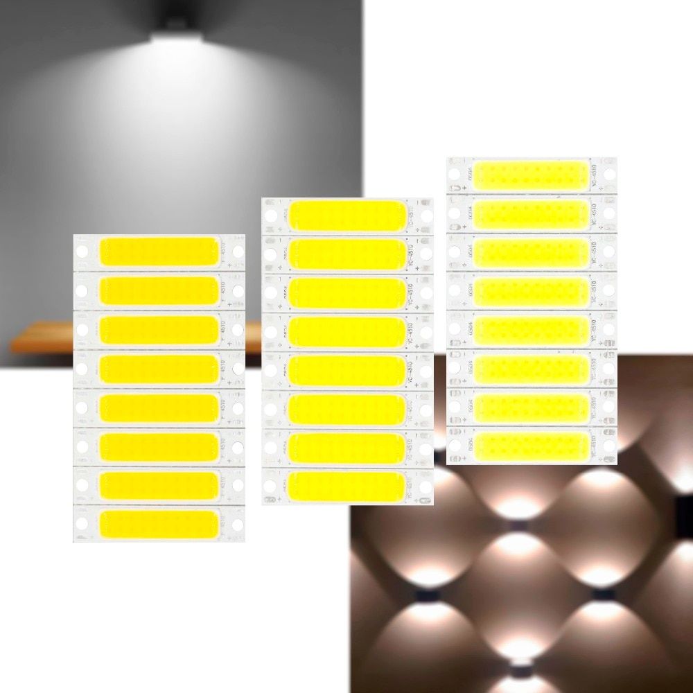 8pcs 5W COB LED Light Bulb COB Bar For FlashLight Wall Lamps Lights DIY
