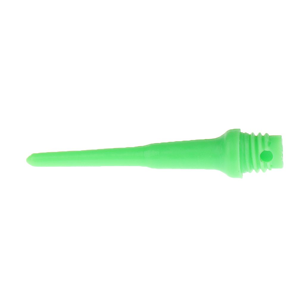 100 Pieces Dart Soft Tips Points 2BA Standard Darts Needles Green