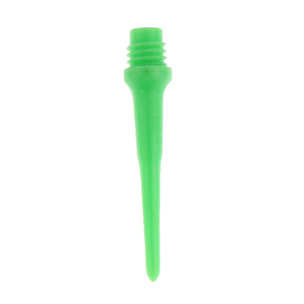 100 Pieces Dart Soft Tips Points 2BA Standard Darts Needles Green